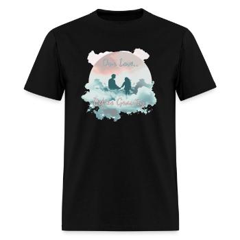 Gravity-Defying Love - Men's T-Shirt - black - Front - Jose (178cm)