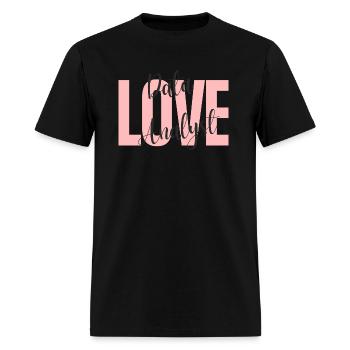 data my love - Men's T-Shirt - black - Front - Jose (178cm)