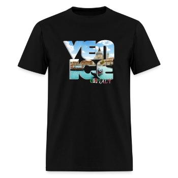 Venice ITALY - Men's T-Shirt - black - Front - Jose (178cm)