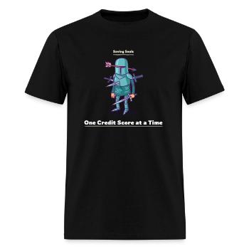 Saving Souls, One Credit Score at a Time - Men's T-Shirt - black - Front - Jose (178cm)