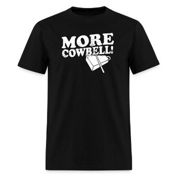 More Cowbell MK2 wht - Men's T-Shirt - black - Front - Jose (178cm)