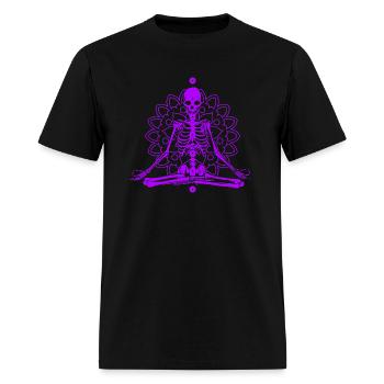 Skeleton Chakra - Men's T-Shirt - black - Front - Jose (178cm)