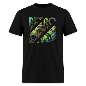 Retro Car T-shirt Design - Men's T-Shirt - black - Front - Jose (178cm)
