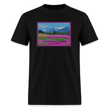 Glacier Mendehnall 5x7 - T-shirt Homme - noir - Devant - Jose (178cm)