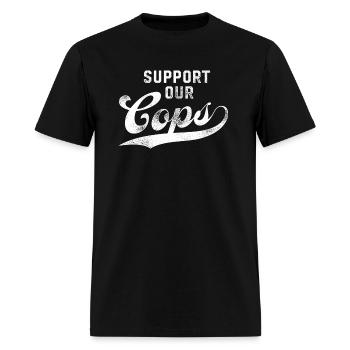 Support Our Cops Pro Cop Pro Police - Men's T-Shirt - black - Front - Jose (178cm)