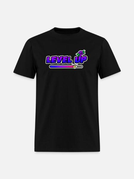 level up - Men's T-Shirt - black