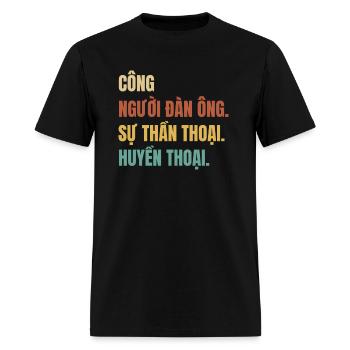 Vietnamese First Name Cong - Men's T-Shirt - black - Front - Jose (178cm)