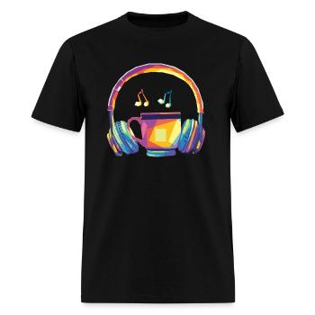 MUSIC - Men's T-Shirt - black - Front - Jose (178cm)