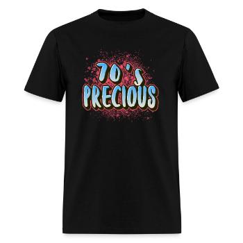 70 precious - Men's T-Shirt - black - Front - Jose (178cm)