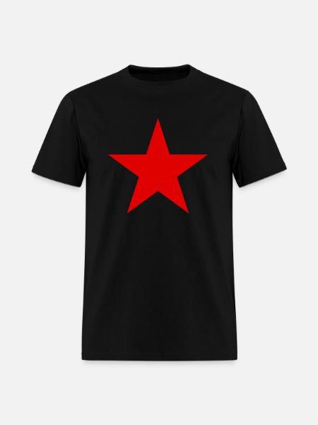 RED STAR - Men's T-Shirt - black