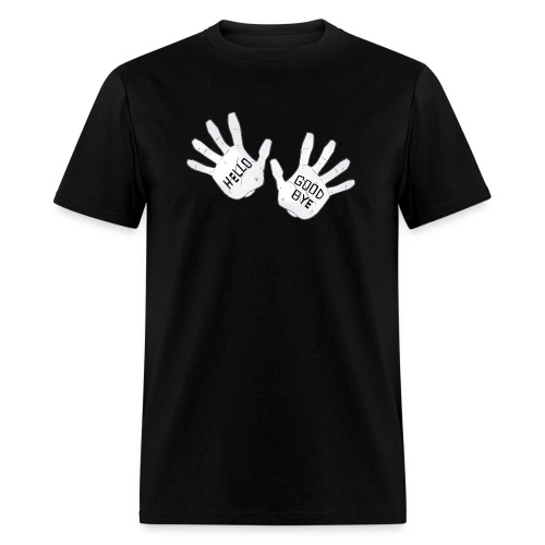 Funny Hello Goodbye Hands Academy T Shirt - Men's T-Shirt