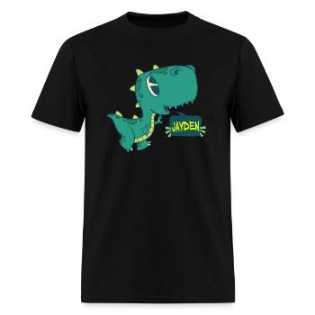 JAYDEN - Schöner Jungen Name mit süßem Dino - Men's T-Shirt - black - Front - Jose (178cm)