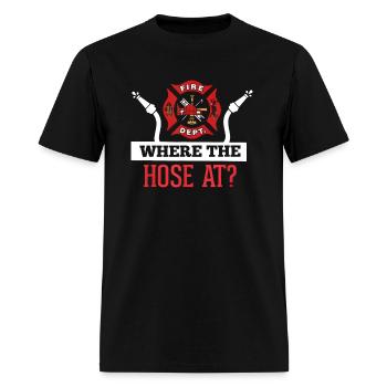 Where The Hose At - Men's T-Shirt - black - Front - Jose (178cm)