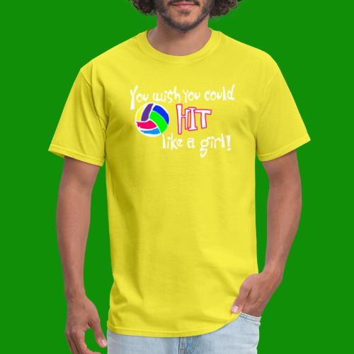 Hit Like a Girl Volleyball - Men's T-Shirt