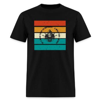 if i miss this jumpshot i will thy again, ski - Men's T-Shirt - black - Front - Jose (178cm)
