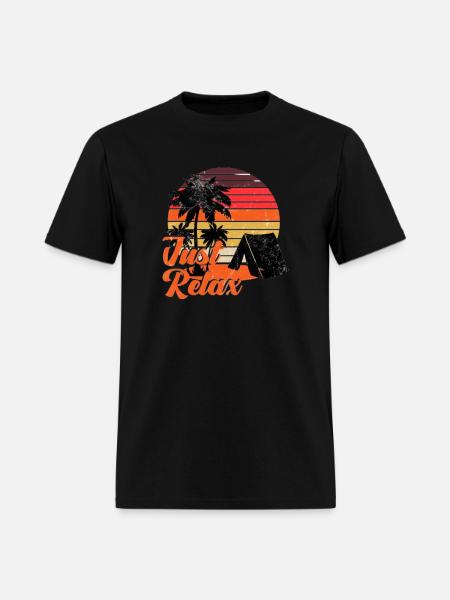 Just Relax: CampingVibes - Men's T-Shirt - black
