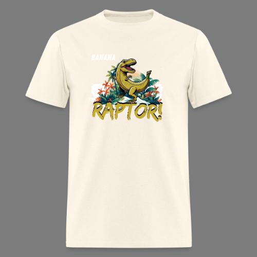 Funny Banana Raptor T-Rex Design - Men's T-Shirt