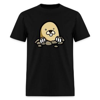 Cute Mole - Men's T-Shirt - black - Front - Jose (178cm)