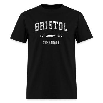 Bristol Tennessee TN Vintage - Men's T-Shirt - black - Front - Jose (178cm)