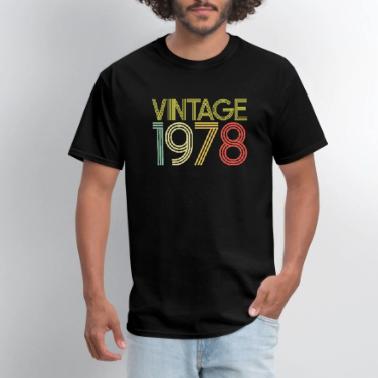 45th Birthday Shirt For Men - Classic Retro 1980 Design, Customizable Year & Color - View #2