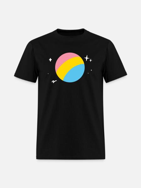 Pansexual Planet LGBTQ - Men's T-Shirt - black