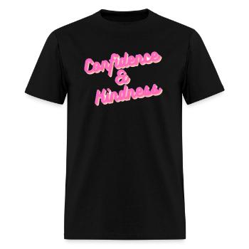 Confidence & Kindness - Men's T-Shirt - black - Front - Jose (178cm)