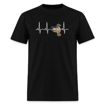 Canard branchu Meilleur oiseau d’eau Canard Birder - T-shirt Homme - noir - Devant - Jose (178cm)