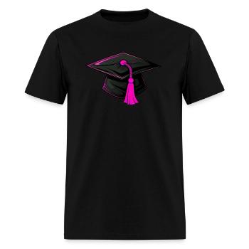 Graduation Cap Pink, Graduation Cap, graduate - Men's T-Shirt - black - Front - Jose (178cm)