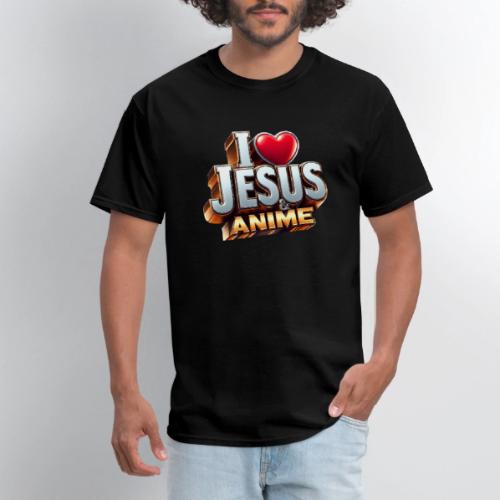 I Love Jesus & Anime - Men's T-Shirt