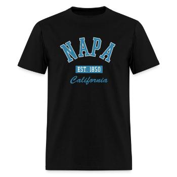 Napa Californie 1850 Ville natale Ca État d’origine Napan - T-shirt Homme - noir - Devant - Jose (178cm)