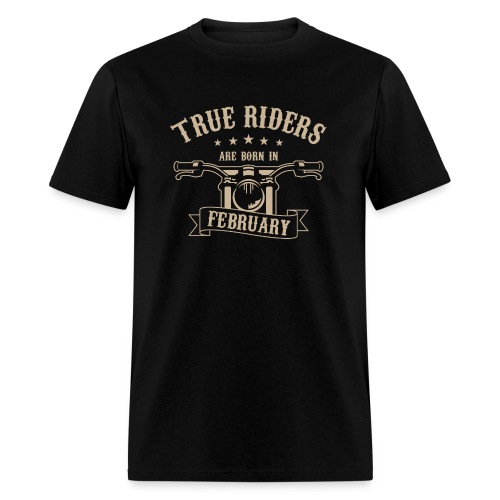 True Riders are born in February - Men's T-Shirt