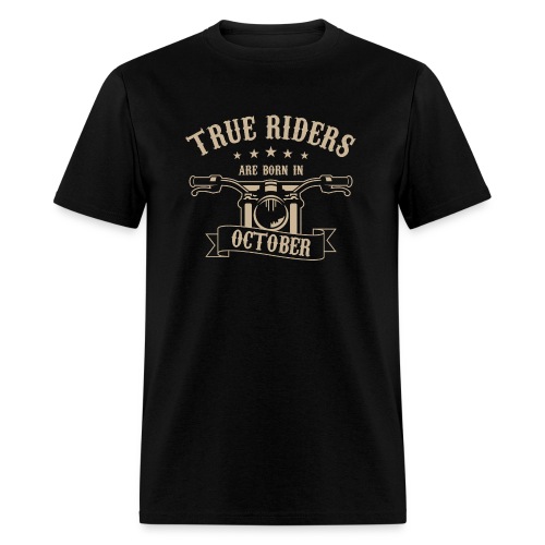 True Riders are born in October - Men's T-Shirt