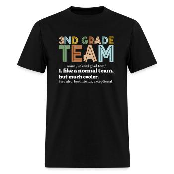 Third Grade Teacher-Cute Third Grade - Men's T-Shirt - black - Front - Jose (178cm)