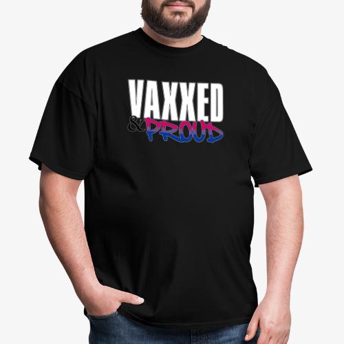Vaxxed & Proud Bisexual Pride Flag - Men's T-Shirt