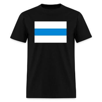 New Russia Flag White Blue White - Men's T-Shirt - black - Front - Jose (178cm)