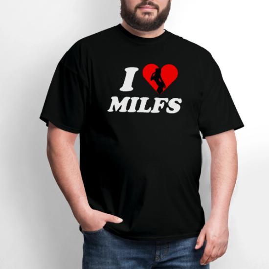 Camiseta Divertida "I Love Milfs" Y "Milf Hunter" - Estilo Clásico Y Cómodo