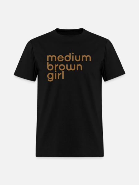 Funny Desi Medium Brown Girl - Men's T-Shirt - black