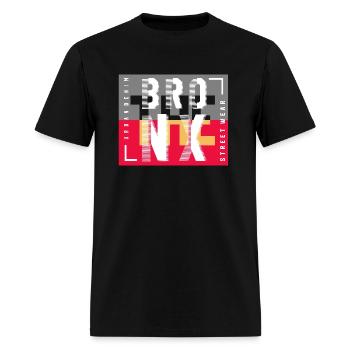 Brooklyn NYC USA Urban Street Tshirt Design 2023 - Men's T-Shirt - black - Front - Jose (178cm)