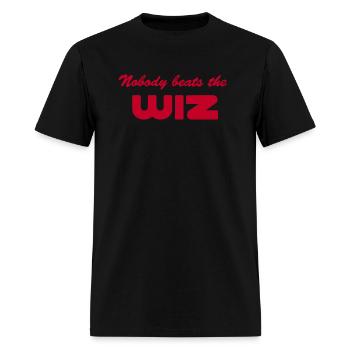 Vintage The WIZ Long Island - Men's T-Shirt - black - Front - Jose (178cm)