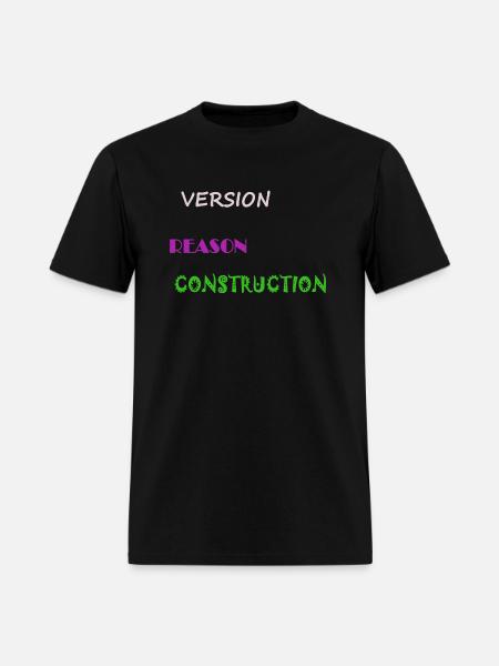 Version Reason Construction - Men's T-Shirt - black