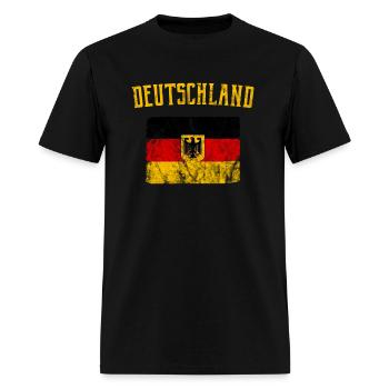 Deutschland - German Flag - Men's T-Shirt - black - Front - Jose (178cm)