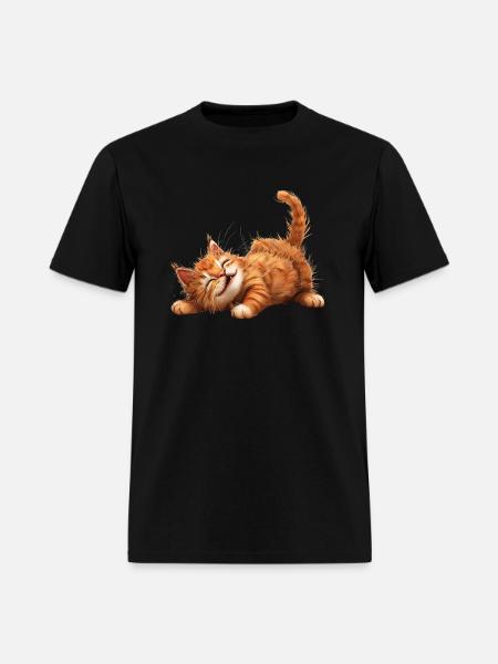 Funny Cat - Men's T-Shirt - black