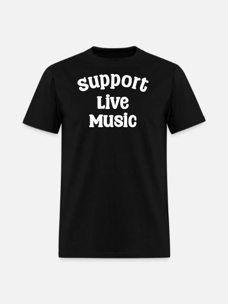 Support Live Music - Men's T-Shirt - black