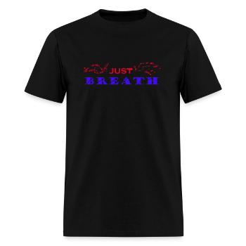 just breath - Men's T-Shirt - black - Front - Jose (178cm)