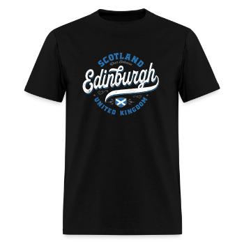 Edinburgh Scotland - Men's T-Shirt - black - Front - Jose (178cm)