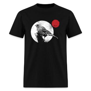 Bird Red Moon Style Murakami - Men's T-Shirt - black - Front - Jose (178cm)