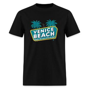Venice Beach - Men's T-Shirt - black - Front - Jose (178cm)