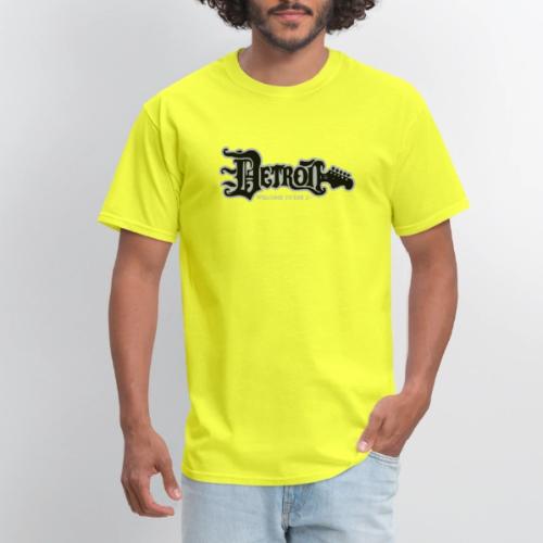 DETROIT GUITAR WTTD BLK SLR REG FONT - Men's T-Shirt