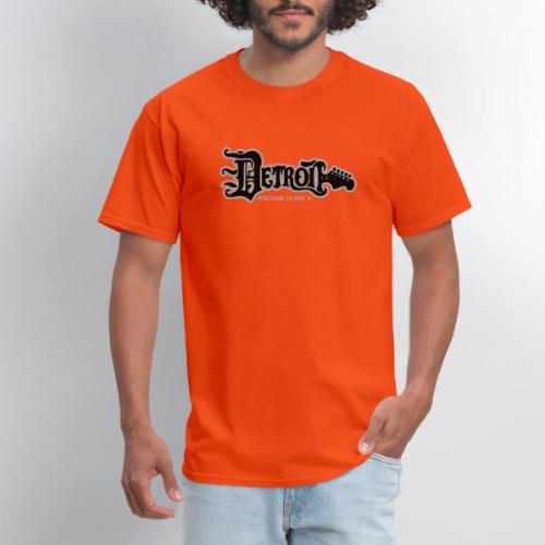 DETROIT GUITAR WTTD BLK SLR REG FONT - Men's T-Shirt