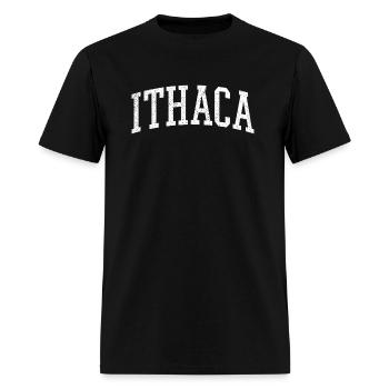 Varsity Distressed - Men's T-Shirt - black - Front - Jose (178cm)